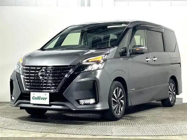 日産 セレナ ハイウェイスター V 大阪府 2020(令2)年 2.7万km ダークメタルグレー ProPILOT 純正10incナビ(フルセグ/DVD再生/Bluetooth) 360カメラ ETC 後席モニター 両側パワースライドドア 衝突軽減 クルコン BSM シートヒーター ドラレコ