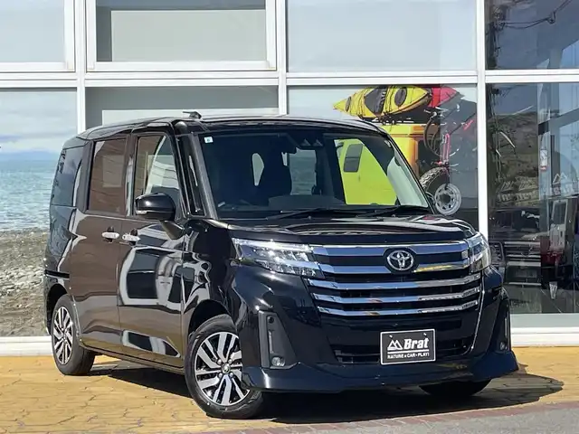 トヨタ ルーミー カスタムG 道北・旭川 2024(令6)年 1万km ブラックマイカメタリック 社外ナビ/バックカメラ/両側パワースライドドア/アイドリングストップ/クルーズコントロール/クリアランスソナー/プッシュスタート/スマートキー/LEDヘッドライト/ETC