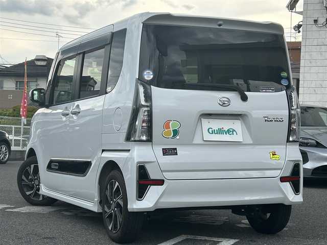 ダイハツ タント カスタム X スタイルセレクション 奈良県 2021(令3)年 1.3万km シャイニングホワイトパール 1オーナー/両側パワスラ/フルフラットシート/衝突軽減システム/純正ディーラーナビ/BT/TV/CD/SD/USB//コーナーセンサー/横滑り防止装置/バックカメラ/ETC/ドラレコ/シートヒーター/オートLEDライト/保証書・取説・スペアキー