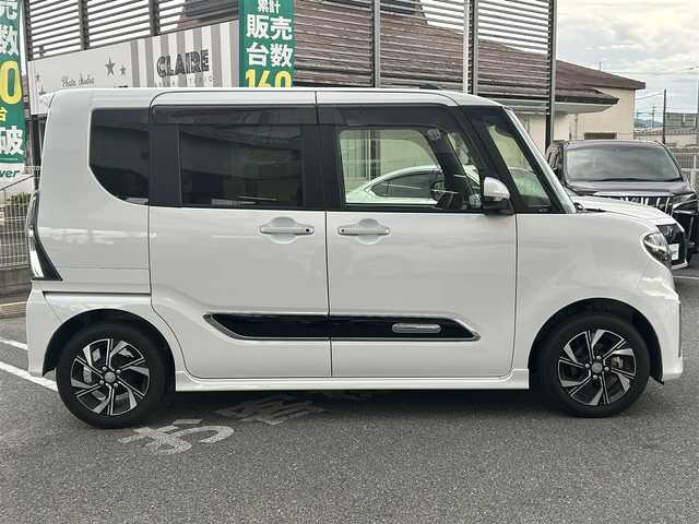 ダイハツ タント カスタム X スタイルセレクション 奈良県 2021(令3)年 1.3万km シャイニングホワイトパール 1オーナー/両側パワスラ/フルフラットシート/衝突軽減システム/純正ディーラーナビ/BT/TV/CD/SD/USB//コーナーセンサー/横滑り防止装置/バックカメラ/ETC/ドラレコ/シートヒーター/オートLEDライト/保証書・取説・スペアキー