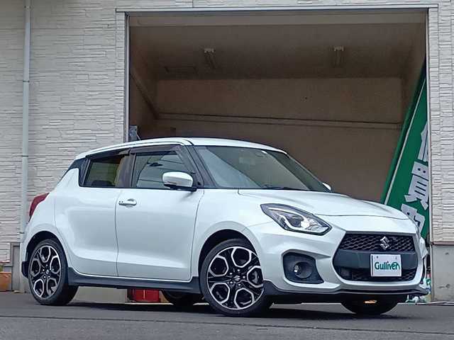 スズキ スイフト スポーツ 大分県 2023(令5)年 4.3万km ピュアホワイトP 純正メモリーナビ/フルセグ/Bluetooth/DVD/アラウンドビューモニター/クルーズコントロール/レーンキープアシスト/ビルトインETC/シートヒーター/純正LEDヘッドライト/フォグランプ/オートライトコントロール/純正16インチアルミホイール