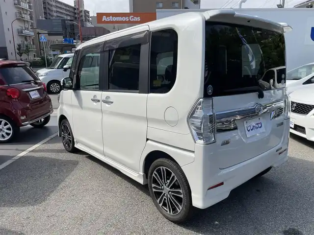 ダイハツ タント カスタム RS SA 兵庫県 2014(平26)年 6万km パールホワイトⅢ (株)IDOMが運営する【じしゃロン西宮店】の自社ローン専用車両になります。こちらは現金またはオートローンご利用時の価格です。自社ローンご希望の方は別途その旨お申付け下さい/＊ETC/＊フルセグ/＊パワステ/＊パワーウィンドウ/＊両側パワスラ/＊横滑り防止装置/＊衝突被害軽減システム/＊オートライト