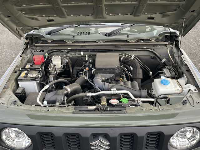 スズキ ジムニー XC 岩手県 2021(令3)年 2.8万km ジャングルグリーン ワンオーナー/社外ナビ・フルセグTV・BT/バックカメラ/クルーズコントロール/スマートキー/プッシュスタート/レザー調シートカバー/社外ドライブレコーダー/TVキャンセラー/LEDヘッドライト/オートライト/純正ラバーフロアマット