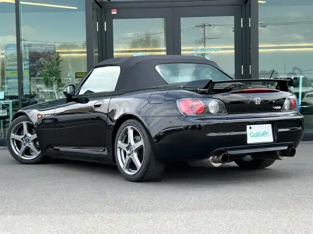 ホンダ Ｓ２０００ 東京都 2001(平13)年 3.5万km ベルリナブラック Moduroアルミ/フジツボマフラー/BILSTEIN車高調/GReddyタワーバー/リヤスポイラー/黒革シート