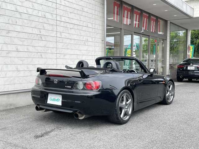 ホンダ Ｓ２０００ 埼玉県 2001(平13)年 3.5万km ベルリナブラック 外部検査済み/FUJITSUBOマフラー/BILSTEIN車高調/GReddyタワーバー/OPフロントエアロ/OPモデューロ17インチアルミ/OP黒革シート/OPトランクスポイラー/OPウインドウディフレクター/HIDヘッドライト/VGS/電動フルオープン/レーシングステアリング/キーレス/スペアキー/点検記録簿/（H14/H17/H18/H20/H22/H24/H25/H26/H28/H30/R2）/新車保証書/取扱説明書