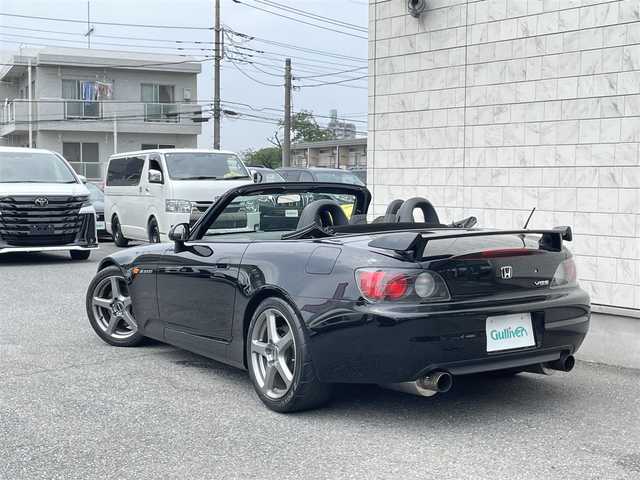 ホンダ Ｓ２０００ 埼玉県 2001(平13)年 3.5万km ベルリナブラック 外部検査済み/FUJITSUBOマフラー/BILSTEIN車高調/GReddyタワーバー/OPフロントエアロ/OPモデューロ17インチアルミ/OP黒革シート/OPトランクスポイラー/OPウインドウディフレクター/HIDヘッドライト/VGS/電動フルオープン/レーシングステアリング/キーレス/スペアキー/点検記録簿/（H14/H17/H18/H20/H22/H24/H25/H26/H28/H30/R2）/新車保証書/取扱説明書