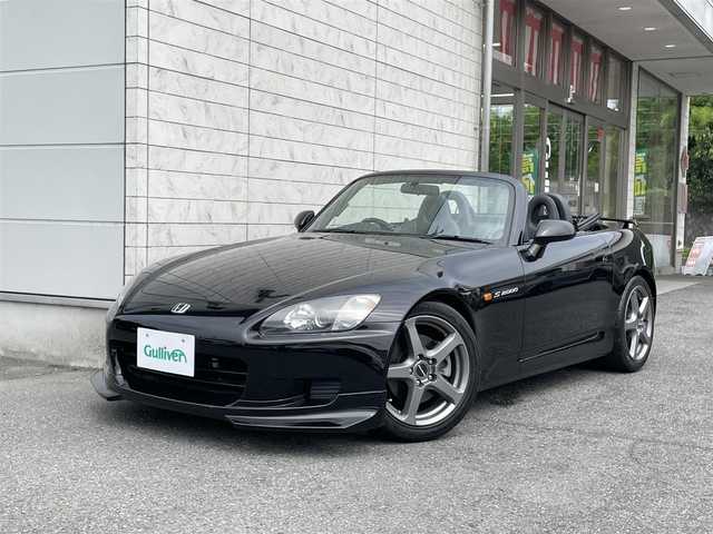 ホンダ Ｓ２０００ 埼玉県 2001(平13)年 3.5万km ベルリナブラック 外部検査済み/FUJITSUBOマフラー/BILSTEIN車高調/GReddyタワーバー/OPフロントエアロ/OPモデューロ17インチアルミ/OP黒革シート/OPトランクスポイラー/OPウインドウディフレクター/HIDヘッドライト/VGS/電動フルオープン/レーシングステアリング/キーレス/スペアキー/点検記録簿/（H14/H17/H18/H20/H22/H24/H25/H26/H28/H30/R2）/新車保証書/取扱説明書