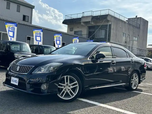 トヨタ クラウン アスリート スペシャルパッケージ 京都府 2012(平24)年 8.8万km ブラック (株)IDOMが運営する【じしゃロン伏見店】の自社ローン専用車両になりますこちらは現金またはオートローンご利用時の価格です。自社ローンご希望の方は別途その旨お申付け下さい/スマートキー/プッシュスタート/バックカメラ/ＥＴＣ/クルーズコントロール/ステアリングリモコン/電動格納ドアミラー/パワーウインドウ/防眩ミラー/オートライト/エアロ/オートライト/取扱説明書