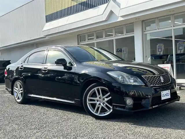 トヨタ クラウン アスリート スペシャルパッケージ 京都府 2012(平24)年 8.8万km ブラック (株)IDOMが運営する【じしゃロン伏見店】の自社ローン専用車両になりますこちらは現金またはオートローンご利用時の価格です。自社ローンご希望の方は別途その旨お申付け下さい/スマートキー/プッシュスタート/バックカメラ/ＥＴＣ/クルーズコントロール/ステアリングリモコン/電動格納ドアミラー/パワーウインドウ/防眩ミラー/オートライト/エアロ/オートライト/取扱説明書