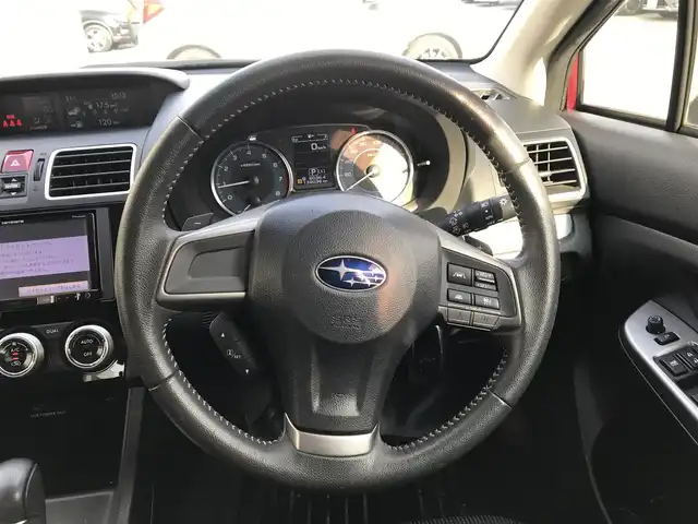 スバル インプレッサ スポーツ 2．0i アイサイト 富山県 2015(平27)年 13.8万km ヴェネチアンレッドパール 4WD/社外ナビ/フルセグTV/Bluetooth/バックカメラ/衝突被害軽減ブレーキ/レーンキープアシスト/レーダークルーズコントロール/パドルシフト/プッシュスタート/スマートキー/スペアキー１本/オートライト/ウインカーミラー/フォグランプ/ETC