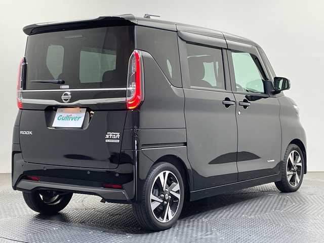 日産 ルークス HWS X プロパイロットED 愛媛県 2023(令5)年 2.2万km ブラック 純正9インチナビ/Bluetooth/フルセグ/プロパイロット/全周囲カメラ/衝突被害軽減ブレーキ/レーンキープアシスト/前後コーナーセンサー/両側電動スライドドア/純正ドライブレコーダー/LEDヘッドライト/フォグランプ/スペアキー/保証書/取扱説明書