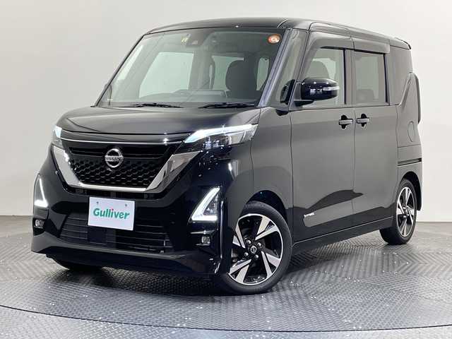 日産 ルークス HWS X プロパイロットED 愛媛県 2023(令5)年 2.2万km ブラック 純正9インチナビ/Bluetooth/フルセグ/プロパイロット/全周囲カメラ/衝突被害軽減ブレーキ/レーンキープアシスト/前後コーナーセンサー/両側電動スライドドア/純正ドライブレコーダー/LEDヘッドライト/フォグランプ/スペアキー/保証書/取扱説明書