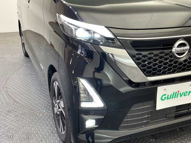 日産 ルークス HWS X プロパイロットED 愛媛県 2023(令5)年 2.2万km ブラック 純正9インチナビ/Bluetooth/フルセグ/プロパイロット/全周囲カメラ/衝突被害軽減ブレーキ/レーンキープアシスト/前後コーナーセンサー/両側電動スライドドア/純正ドライブレコーダー/LEDヘッドライト/フォグランプ/スペアキー/保証書/取扱説明書