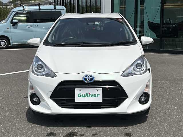 トヨタ アクア G 鹿児島県 2016(平28)年 4.7万km ライムホワイトパールクリスタルシャイン 純正ナビ/Bluetooth/CD/DVD/TV/AM/FM/ETC/ドライブレコーダー/バックモニター/フルセグ/クルーズコントロール/衝突軽減装置/レーン逸脱アラーム/純正フロアマット/オートライト/電動格納ミラー