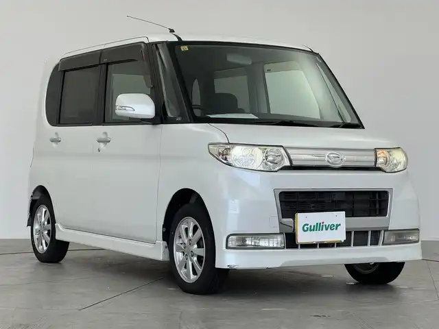 ダイハツ タント カスタム X 愛知県 2008(平20)年 7.7万km パールホワイトⅢ リモコンキー　/ベンチシート　/片側スライドドア/キセノンヘッドライト/フォグランプ/純正14インチアルミホイール/電格ミラー/社外アルミホイールスタッドレスタイヤ/取扱説明書/保証書/スペアキー