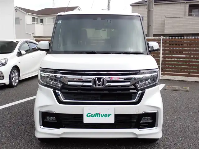 ホンダ Ｎ ＢＯＸ カスタム L ターボ 千葉県 2021(令3)年 1.6万km プラチナホワイトパール 8インチナビ(AVIC-RL811)/・フルセグテレビ/・CD/DVD/・Bluetooth/・ミュージックサーバー/バックカメラ/ドライブレコーダー前後/ETC/ホンダセンシング/・衝突軽減ブレーキ/・誤発進抑制機能/・後方誤発進抑制機能/・歩行者事故低減ステアリング/・路外逸脱抑制機能/・先行車発進お知らせ機能/・標識認識機能/・オートハイビーム/クルーズコントロール/パドルシフト/LEDヘッドライト/LEDフォグライト/両側パワースライドドア /純正15インチAW