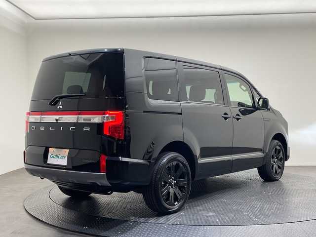三菱 デリカＤ：５ シャモニー 愛媛県 2025(令7)年 0.1千km ブラックダイヤモンド アルパイン11インチナビ/Bluetooth/フルセグ/レーダークルーズコントロール/バックカメラ/両側電動スライドドア/衝突被害軽減ブレーキ/レーンキープアシスト/ダウンヒルアシストコントロール/ブラインドスポットモニター/電動リアゲート/LEDヘッドライト/オートマチックハイビーム/オートライト/シートヒーター/プッシュスタート/スペアキー