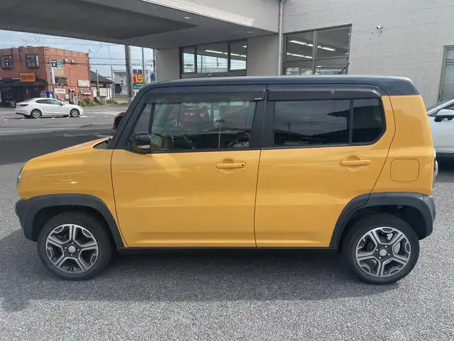 スズキ ハスラー X 茨城県 2018(平30)年 13.6万km アクティブイエロー/ブラック2トーンルーフ ディーラーオプションナビ（CD/DVD/BT/フルセグTV）/ビルトインETC/プッシュスタート/前席シートヒーター/衝突軽減ブレーキ/車線逸脱/ステアリングスイッチ/純正フロアマット/純正ドアバイザー