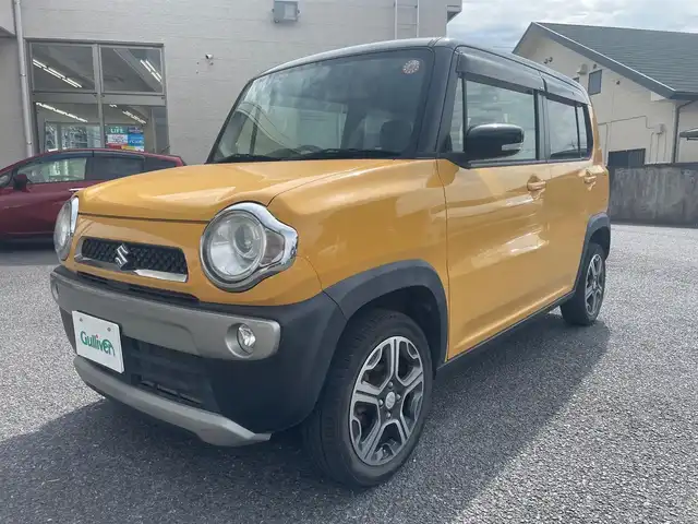 スズキ ハスラー X 茨城県 2018(平30)年 13.6万km アクティブイエロー/ブラック2トーンルーフ ディーラーオプションナビ（CD/DVD/BT/フルセグTV）/ビルトインETC/プッシュスタート/前席シートヒーター/衝突軽減ブレーキ/車線逸脱/ステアリングスイッチ/純正フロアマット/純正ドアバイザー