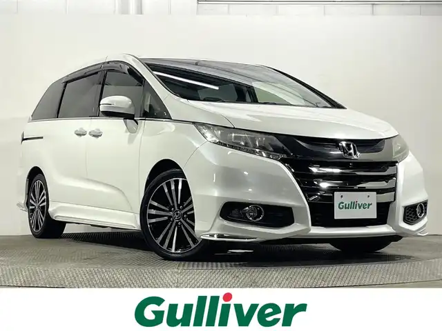 ホンダ オデッセイ アブソルート・EXホンダセンジング 大阪府 2017(平29)年 5.3万km ホワイトオーキッドパール 純正ナビTV 360カメラ レーダークルコン 衝突軽減ブレーキ レーンアシスト ブラインドSM ハーフレザー パワーシート リアオートエアコン 両側パワースライドドア スマートキー プッシュスタート ETC