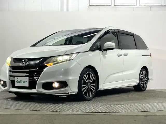 ホンダ オデッセイ アブソルート・EXホンダセンジング 大阪府 2017(平29)年 5.3万km ホワイトオーキッドパール 純正ナビTV 360カメラ レーダークルコン 衝突軽減ブレーキ レーンアシスト ブラインドSM ハーフレザー パワーシート リアオートエアコン 両側パワースライドドア スマートキー プッシュスタート ETC