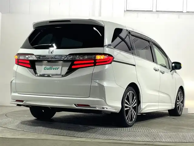 ホンダ オデッセイ アブソルート・EXホンダセンジング 大阪府 2017(平29)年 5.3万km ホワイトオーキッドパール 純正ナビTV 360カメラ レーダークルコン 衝突軽減ブレーキ レーンアシスト ブラインドSM ハーフレザー パワーシート リアオートエアコン 両側パワースライドドア スマートキー プッシュスタート ETC