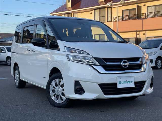 日産 セレナ X VセレクションⅡ 道央・札幌 2019(平31)年 6.1万km ブリリアントホワイトパール 2トーン 登録時走行距離60249km/ワンオーナー/　４　W　D　/寒冷地仕様/社外ナビ（CD/DVD/FM/AM/SD/BT/USB)/フルセグ（走行中視聴可能）/バックカメラ/ウィンカーミラー/クルーズコントロール（追従走行なし）/ドアバイザー/プッシュスタート/両側パワースライドドア/３列シート/ドライブレコーダー（前方）/ウォークスルー/純正フロアマット/横滑り防止装置/オートライト/衝突軽減ブレーキ/ステアリングスイッチ/イルミネーションコントロール/ヘッドライトレベライザー/ワイパー間欠時間コントローラー/ECOスイッチ/電動格納ミラー/バニティミラー/積込夏タイヤ/（社外AW/195/65/R15/22年製/溝6mm）