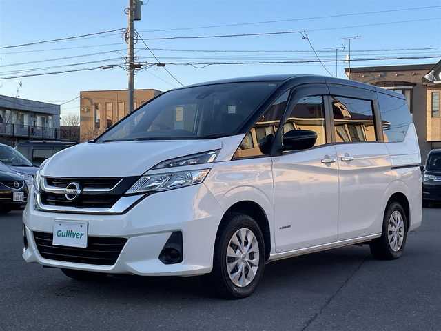 日産 セレナ X VセレクションⅡ 道央・札幌 2019(平31)年 6.1万km ブリリアントホワイトパール 2トーン 登録時走行距離60249km/ワンオーナー/　４　W　D　/寒冷地仕様/社外ナビ（CD/DVD/FM/AM/SD/BT/USB)/フルセグ（走行中視聴可能）/バックカメラ/ウィンカーミラー/クルーズコントロール（追従走行なし）/ドアバイザー/プッシュスタート/両側パワースライドドア/３列シート/ドライブレコーダー（前方）/ウォークスルー/純正フロアマット/横滑り防止装置/オートライト/衝突軽減ブレーキ/ステアリングスイッチ/イルミネーションコントロール/ヘッドライトレベライザー/ワイパー間欠時間コントローラー/ECOスイッチ/電動格納ミラー/バニティミラー/積込夏タイヤ/（社外AW/195/65/R15/22年製/溝6mm）
