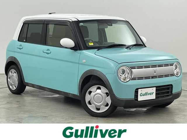 スズキ ラパン S 福岡県 2015(平27)年 4.8万km フレンチミントパールメタリック ワンオーナー　/純正ナビ（フルセグＴＶ）　/全方位カメラ　/ビルトインＥＴＣ　/衝突軽減ブレーキ　/横滑り防止装置　/アイドリングストップ　/シートヒーター　/プッシュスタート　/電動格納式ドアミラー　/プッシュスタート