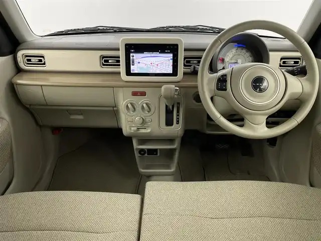 スズキ ラパン S 福岡県 2015(平27)年 4.8万km フレンチミントパールメタリック ワンオーナー　/純正ナビ（フルセグＴＶ）　/全方位カメラ　/ビルトインＥＴＣ　/衝突軽減ブレーキ　/横滑り防止装置　/アイドリングストップ　/シートヒーター　/プッシュスタート　/電動格納式ドアミラー　/プッシュスタート