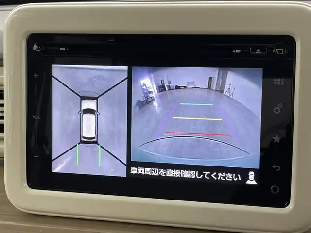 スズキ ラパン S 福岡県 2015(平27)年 4.8万km フレンチミントパールメタリック ワンオーナー　/純正ナビ（フルセグＴＶ）　/全方位カメラ　/ビルトインＥＴＣ　/衝突軽減ブレーキ　/横滑り防止装置　/アイドリングストップ　/シートヒーター　/プッシュスタート　/電動格納式ドアミラー　/プッシュスタート