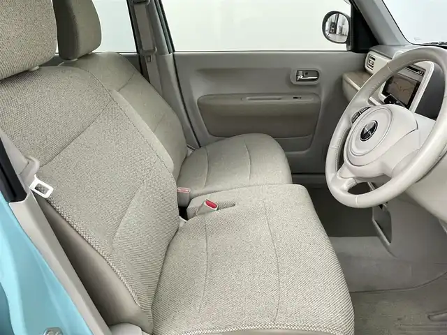 スズキ ラパン S 福岡県 2015(平27)年 4.8万km フレンチミントパールメタリック ワンオーナー　/純正ナビ（フルセグＴＶ）　/全方位カメラ　/ビルトインＥＴＣ　/衝突軽減ブレーキ　/横滑り防止装置　/アイドリングストップ　/シートヒーター　/プッシュスタート　/電動格納式ドアミラー　/プッシュスタート