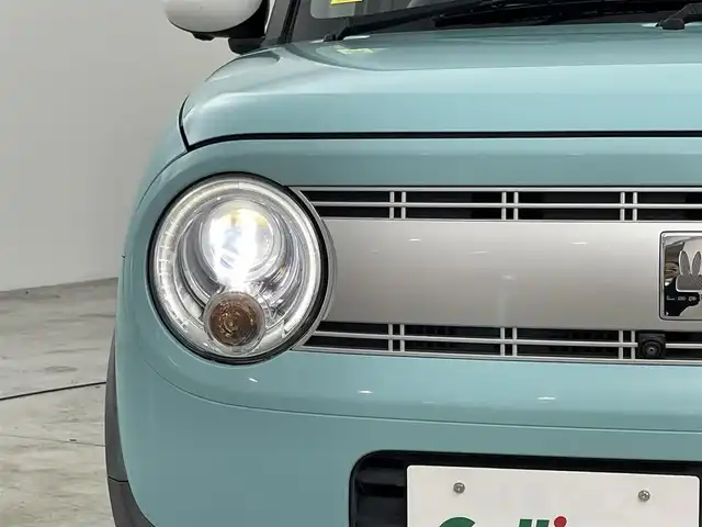 スズキ ラパン S 福岡県 2015(平27)年 4.8万km フレンチミントパールメタリック ワンオーナー　/純正ナビ（フルセグＴＶ）　/全方位カメラ　/ビルトインＥＴＣ　/衝突軽減ブレーキ　/横滑り防止装置　/アイドリングストップ　/シートヒーター　/プッシュスタート　/電動格納式ドアミラー　/プッシュスタート