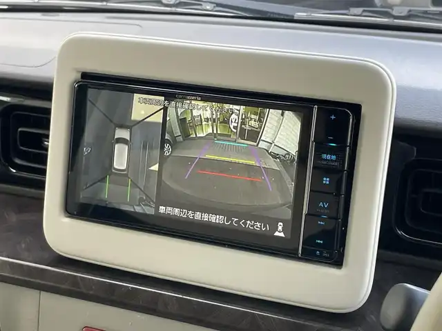 スズキ ラパン モード 静岡県 2021(令3)年 2.7万km ノクターンブルーパール/ホワイト 2トーンルーフ １オーナー/デュアルセンサーブレーキサポート　/社外ナビ　/地デジ　/全方位カメラ　/前席シートヒーター　/オートライト / 純正１４インチAW /デンカク  /ETC /スマートキー  /保証書　/取説