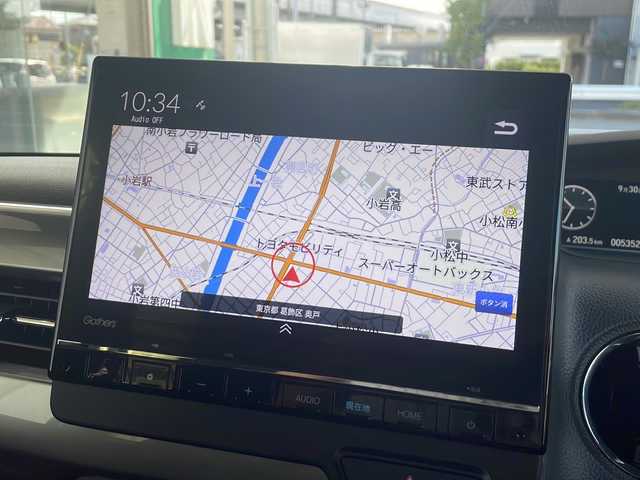 ホンダ Ｎ ＢＯＸ カスタム L ターボ 東京都 2023(令5)年 0.6万km メテオロイドグレーメタリック Gathersナビ　型式：LXU-237NBi/【Bluetooth/TV/DVD/CD/SD】/バックカメラ/ETC/衝突軽減ブレーキ/レーンキープアシスト/クリアランスソナー/レーダークルーズコントロール/電動パーキングブレーキ/両側パワースライドドア/D/N席シートヒーター/プッシュスタート/スマートキー×2/パドルシフト/LEDオートライト
