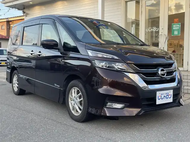 日産 セレナ ハイウェイスター 秋田県 2017(平29)年 13.9万km インペリアルアンバーP (株)IDOMが運営する【じしゃロン秋田店】の自社ローン専用車両になりますこちらは現金またはオートローンご利用時の価格です。自社ローンご希望の方は別途その旨お申付け下さい/エマージェンシーブレーキ/セーフティパックA/踏み間違い衝突防止アシスト/インテリジェントパーキングアシスト/アラウンドビューモニター/フロント＆バックソナー/ふらつき警報/進入禁止標識検知/ステアリングスイッチ/サイド、カーテンエアバッグ/純正SDナビ【CD/DVD/Blu-ray/SD/Bluetooth/HDMI/iPod/Apple CarPlay/android auto】/フリップダウンモニター/バックカメラ/フルセグTV/ハンズフリーオートスライドドア/クルーズコントロール/LEDヘッドライト