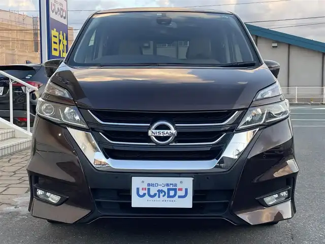 日産 セレナ ハイウェイスター 秋田県 2017(平29)年 13.9万km インペリアルアンバーP (株)IDOMが運営する【じしゃロン秋田店】の自社ローン専用車両になりますこちらは現金またはオートローンご利用時の価格です。自社ローンご希望の方は別途その旨お申付け下さい/エマージェンシーブレーキ/セーフティパックA/踏み間違い衝突防止アシスト/インテリジェントパーキングアシスト/アラウンドビューモニター/フロント＆バックソナー/ふらつき警報/進入禁止標識検知/ステアリングスイッチ/サイド、カーテンエアバッグ/純正SDナビ【CD/DVD/Blu-ray/SD/Bluetooth/HDMI/iPod/Apple CarPlay/android auto】/フリップダウンモニター/バックカメラ/フルセグTV/ハンズフリーオートスライドドア/クルーズコントロール/LEDヘッドライト