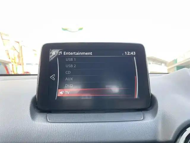 マツダ デミオ 13S 長野県 2017(平29)年 5.4万km ディープクリムゾンマイカ ４WD/スタッドレス積み込み/純正ナビ/・Bluetooth/TV/DVD/CD/AUX/社外ドライブレコーダー前方のみ/ETC/純正フロアマット/布系シート/冷房AC/純正15インチAW/HIDライト/衝突被害軽減システム/電格ミラー/W+サイドエアバッグ/ドアバイザー/スマートキー/取扱説明書