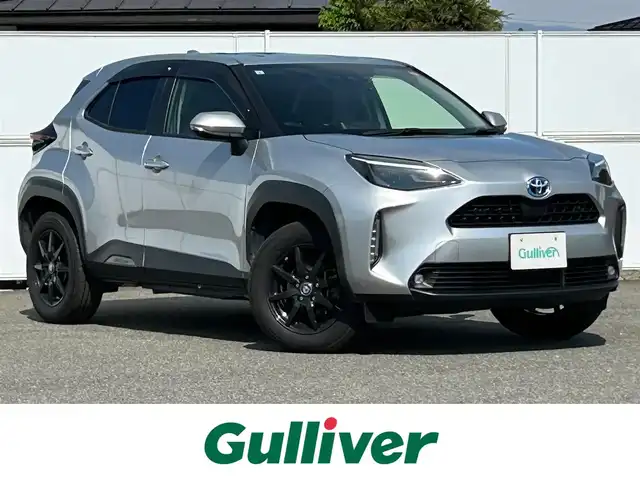 トヨタ ヤリスクロス ハイブリッド G 岩手県 2021(令3)年 9.6万km シルバーメタリック 4WD /トヨタセーフティセンス/　・プリクラッシュセーフティ/　・レーンディパーチャーアラート/　・オートマチックハイビーム/　・レーダークルーズコントロール/純正メモリナビ/　　BT/USB/Miracast/フルセグTV/LEDオートライト/フォグランプ/社外16インチアルミホイール/クリアランスソナー/スマートキー/ビルトインETC