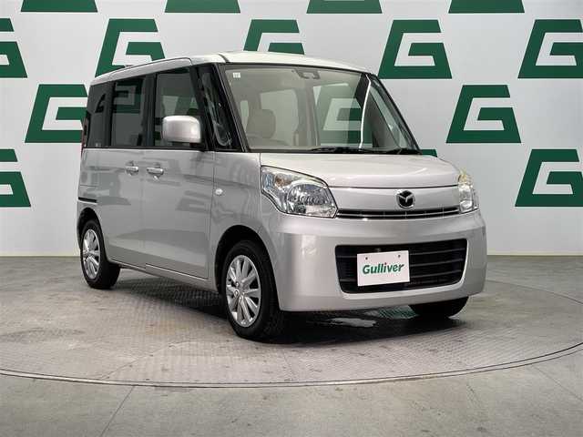 マツダ フレアワゴン XG 鹿児島県 2015(平27)年 13.3万km シルキーシルバーメタリック 禁煙/社外ナビ（MDV-737DT）/（フルセグTV/CD/DVD/Bluetooth）/ETC/バックカメラ/アイドリングストップ/プッシュスタート/電格ミラー/デュアルカメラブレーキサポート/純正フロアマット