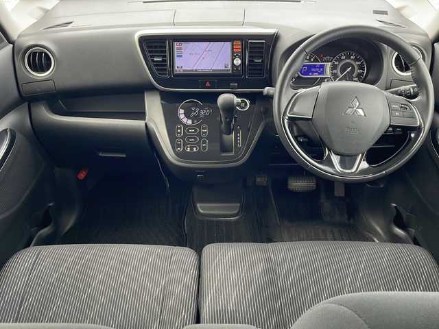 三菱 ｅＫスペース カスタムT e－アシスト 道東・釧路十勝 2018(平30)年 6.3万km 青Ⅱ ・4WD/・純正7インチナビ/（CD USB SD TV)/・両側パワースライドドア/・バックカメラ/・クルーズコントロール/・アイドリングストップ/・横滑り防止装置/・衝突被害軽減ブレーキ/・D席シートヒーター/・社外前方ドライブレコーダー/・社外フロアマット/・プッシュスタート/・HIDヘッドライト/・オートライト/・スマートキー/・純正エンジンスターター/・純正アルミホイール付夏タイヤ積込