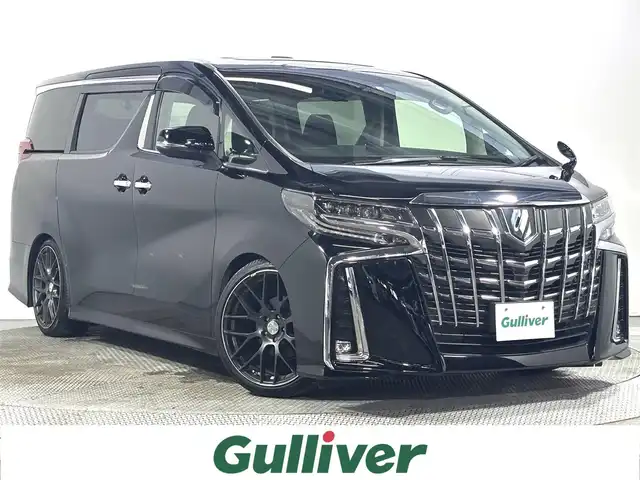 トヨタ アルファード S Cパッケージ 大阪府 2019(令1)年 2.3万km ブラック サンルーフ　三眼ＬＥＤ　フリップダウンモニター　純正１０ｉｎｃナビ（フルセグ／ＤＶＤ／ＣＤ／Ｂｌｕｅｔｏｏｔｈ）　衝突軽減ブレーキ　レーダークルーズＣ　メモリシート　パワーシート　ベンチレーション