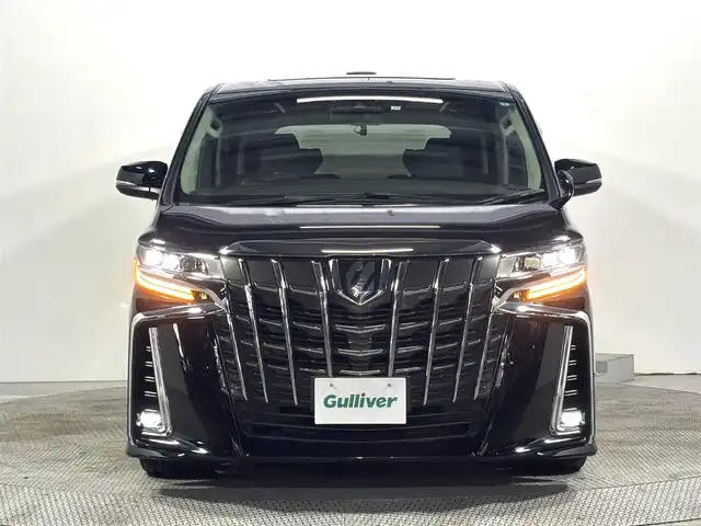 トヨタ アルファード S Cパッケージ 大阪府 2019(令1)年 2.3万km ブラック サンルーフ　三眼ＬＥＤ　フリップダウンモニター　純正１０ｉｎｃナビ（フルセグ／ＤＶＤ／ＣＤ／Ｂｌｕｅｔｏｏｔｈ）　衝突軽減ブレーキ　レーダークルーズＣ　メモリシート　パワーシート　ベンチレーション
