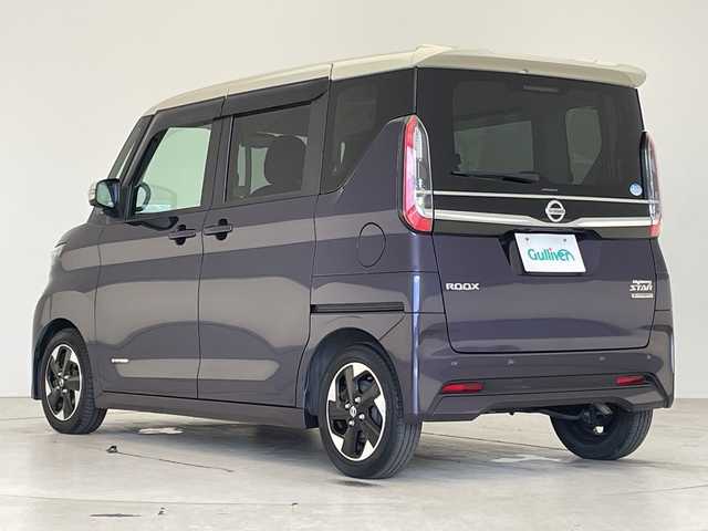 日産 ルークス HWS X プロパイロットED 愛知県 2020(令2)年 3.6万km パープル 助手席スライドアップシート/純正9型ナビ　ＳＤカードなし/プロパイロット/レーダークルーズコントロール/両側パワースライドドア/ハンズフリースライドドア/フルセグ/全方位カメラ/オートホールド/ステアリングスイッチ/スマートキー/プッシュスタート/LEDヘッドライト/純正アルミホイール