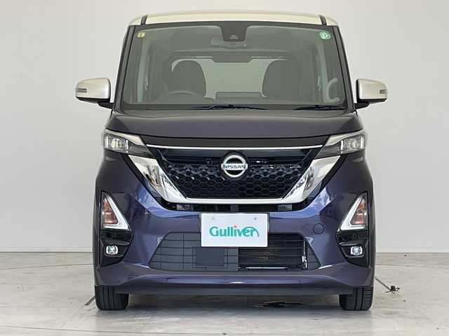 日産 ルークス HWS X プロパイロットED 愛知県 2020(令2)年 3.6万km パープル 助手席スライドアップシート/純正9型ナビ　ＳＤカードなし/プロパイロット/レーダークルーズコントロール/両側パワースライドドア/ハンズフリースライドドア/フルセグ/全方位カメラ/オートホールド/ステアリングスイッチ/スマートキー/プッシュスタート/LEDヘッドライト/純正アルミホイール