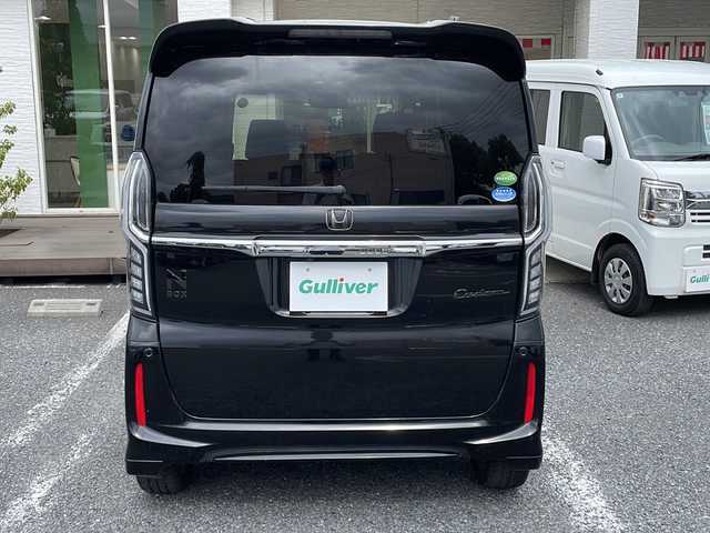ホンダ Ｎ ＢＯＸ カスタム G L ターボ ホンダセンシング 千葉県 2019(令1)年 3.8万km クリスタルブラックパール 純正８インチナビ　ＶＸＵ－２０７ＮＢｉ　バックカメラ　TV　キャンセラー　CD DVD ETC　前後ドラレコ　パドルシフト　後席サンシェード　両側パワースライド　純正15インチAW　LEDライト