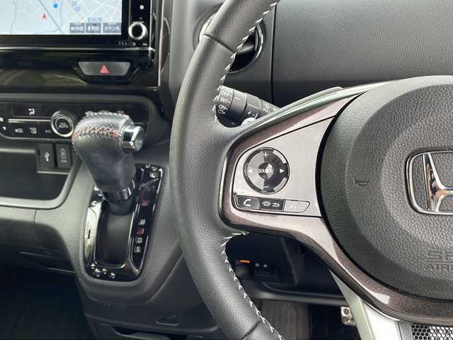 ホンダ Ｎ ＢＯＸ カスタム G L ターボ ホンダセンシング 千葉県 2019(令1)年 3.8万km クリスタルブラックパール 純正８インチナビ　ＶＸＵ－２０７ＮＢｉ　バックカメラ　TV　キャンセラー　CD DVD ETC　前後ドラレコ　パドルシフト　後席サンシェード　両側パワースライド　純正15インチAW　LEDライト