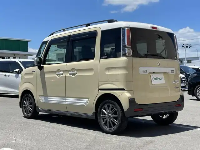 スズキ スペーシア ギア マイスタイル 東京都 2022(令4)年 5.6万km シフォンアイボリーメタリック 純正9型ナビ/全方位モニター/デュアルカメラブレーキサポート/車線逸脱警報機能/パーキングソナー/シートヒーター/アダプティブクルーズコントロール/両側パワースライドドア/アイドリングストップ