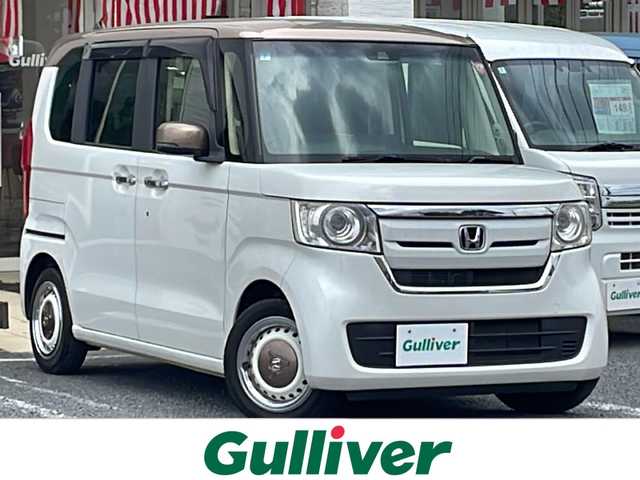 ホンダ Ｎ ＢＯＸ G･L ホンダセンシング カッパーブラウンスタイル 千葉県 2019(平31)年 1.7万km プラチナホワイトパール ナビ　ＶＸＭ－１９４Ｃｉ　バックカメラ　ＣＤ　ＵＳＢ　Ｂｔ　ＥＴＣ　追従型クルーズコントロール　純正フロアマット　スペアキー　ドアバイザー　電動格納ミラー　両側パワースライド LEDライト