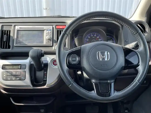 ホンダ Ｎ ＷＧＮ カスタム G 愛媛県 2014(平26)年 5.8万km スマートブラック 社外ナビ/SD/・Bluetooth/・SD/DVD/ワンセグ/車外バックカメラ/純正フロアマット/純正アルミホイール/スマートキー/プッシュスタートボタン/スペアキー１本/オートエアコン/HIDヘッドライト/・フォグランプ/・オートライト/横滑り防止装置